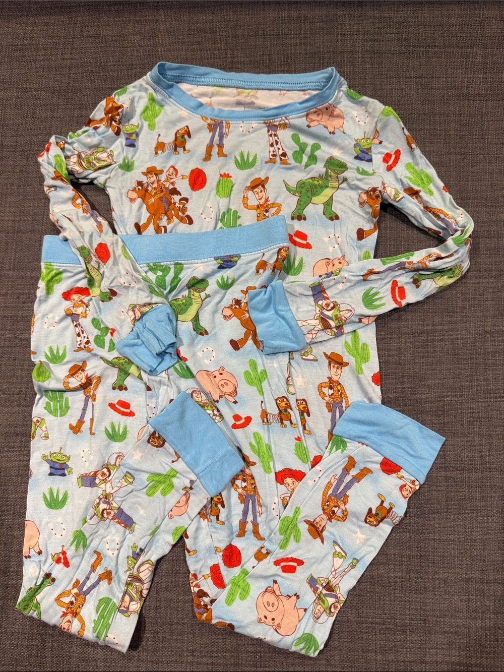 Little Sleepies Light Blue Toy Story Character Pajama Set